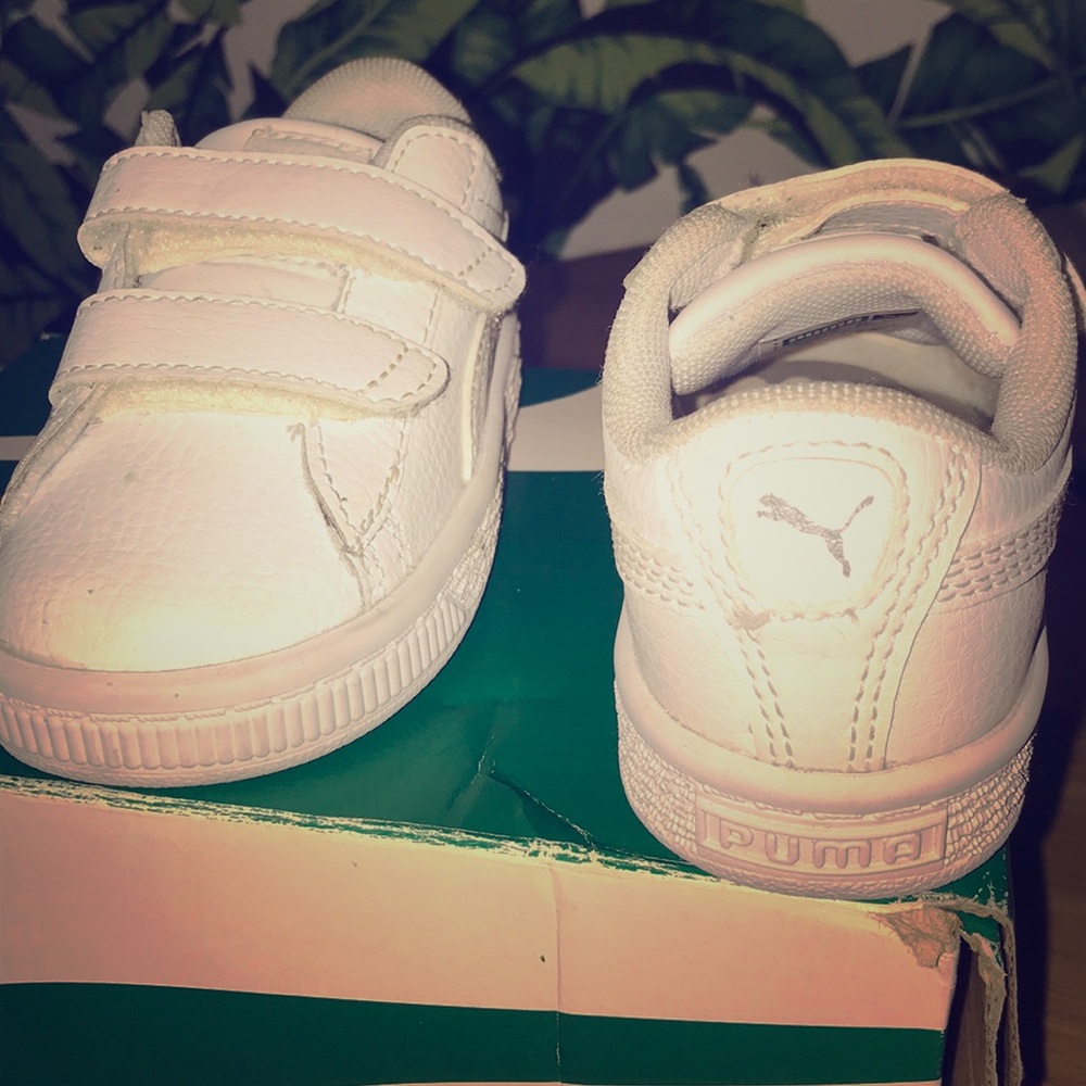 White Puma toddler size 5